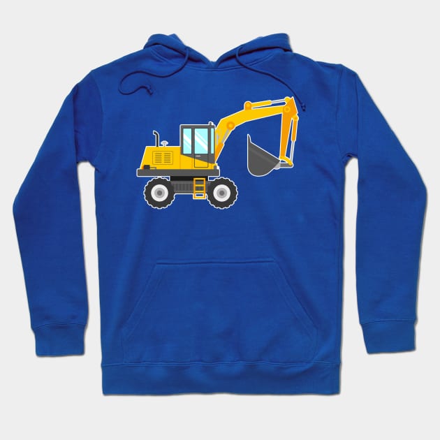 Cute Excavator for Kids Hoodie by vladocar